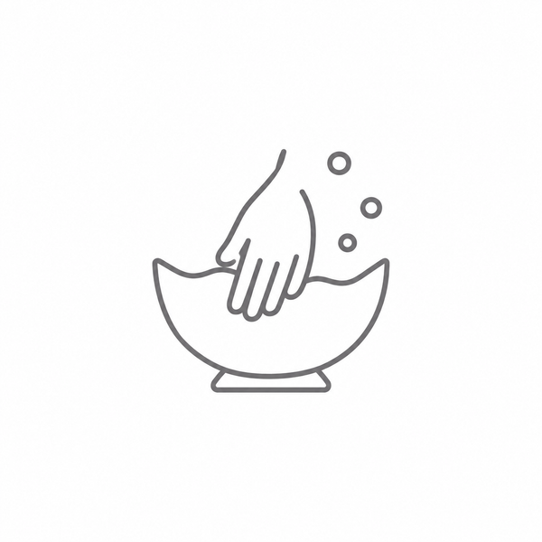 Wash gently