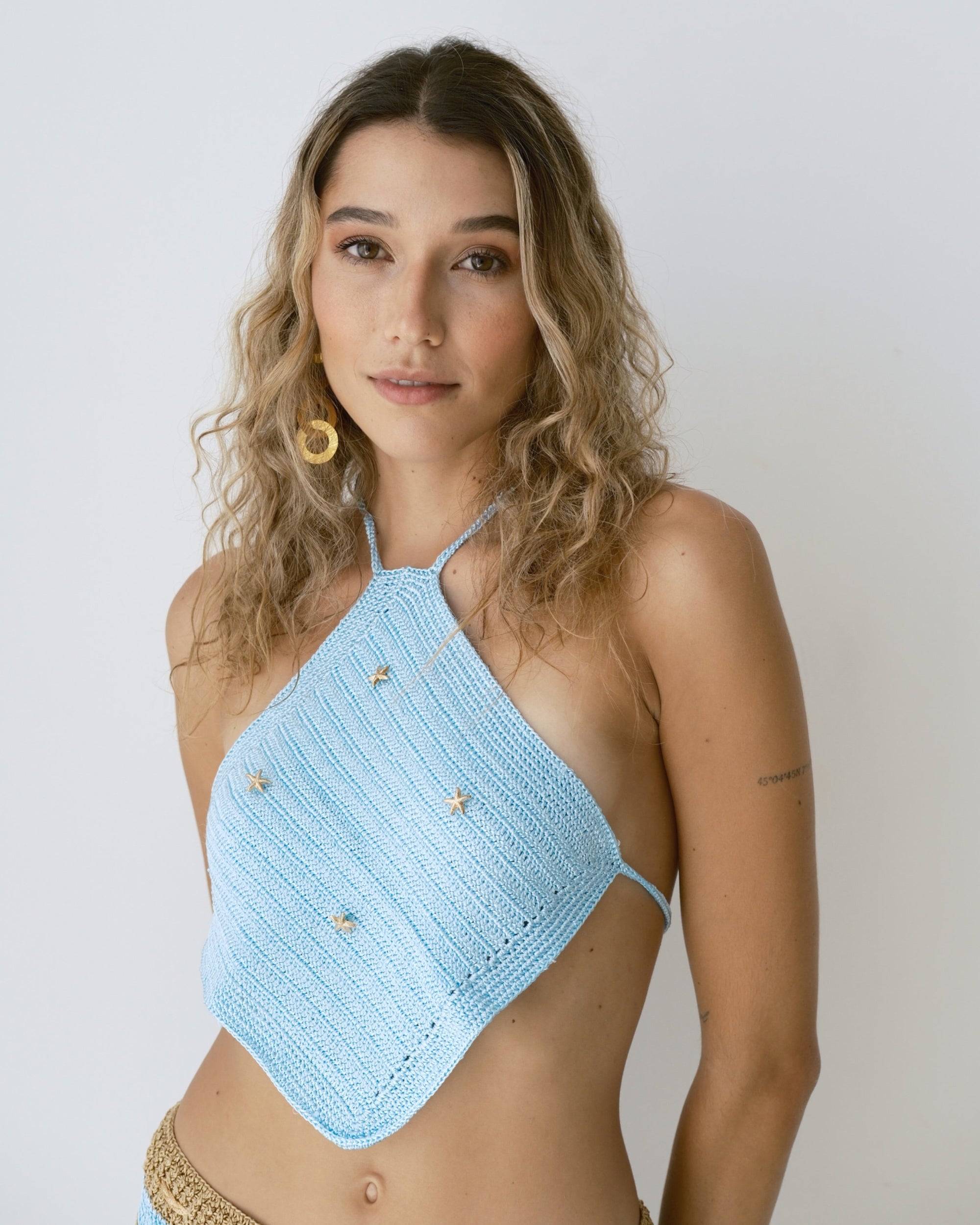 Pearl Top Baby Blue
